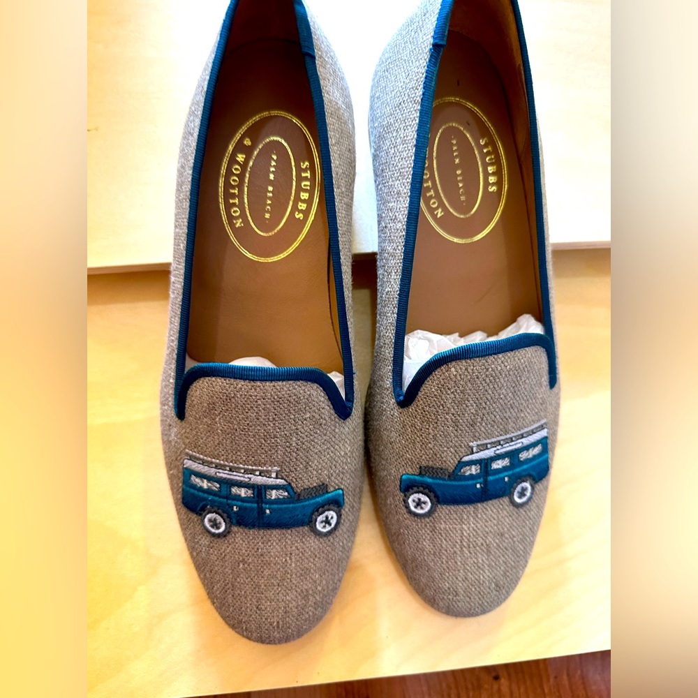 Linen and Grosgrain off Road slippers